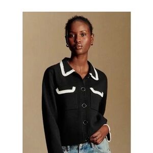 Sezane Betty Button-Up sweater